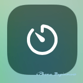 iOS11_コントロールセンター画面_タイマーアプリ操作アイコン